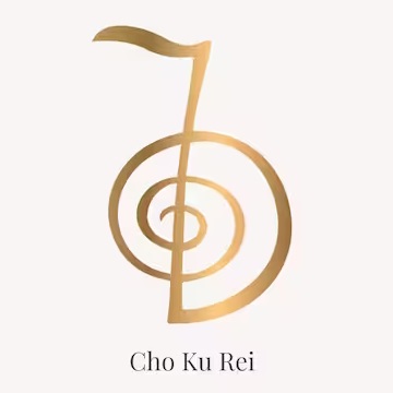 "Cho Ku Rei" représente le symbole reiki de la puissance. Visuellement, ce symbole ressemble à une spirale avec une ligne traversante.